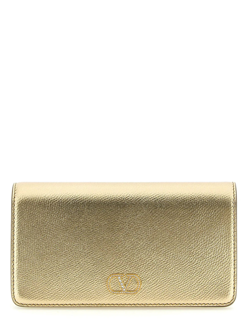 Valentino Garavani Gold Calfskin Crossbody Bag