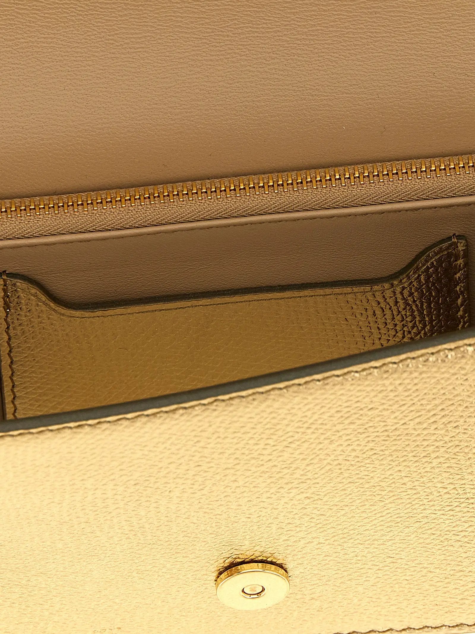 Valentino Garavani Gold Calfskin Crossbody Bag
