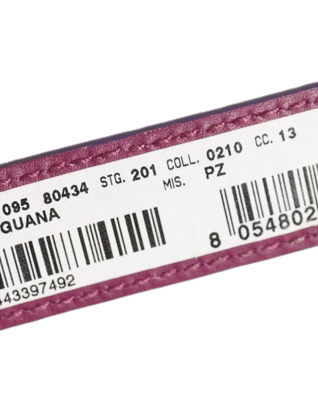 Dolce & Gabbana Bracelet-Manchette en Cuir Texturé Violet avec Boucle Dorée