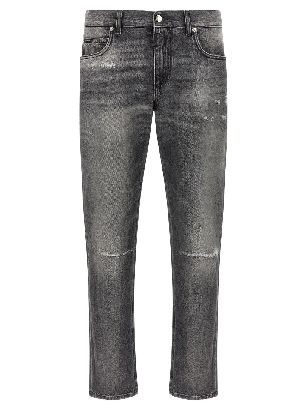 Dolce & Gabbana Jean en denim de coton gris