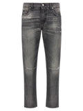 Dolce & Gabbana Jean en denim de coton gris