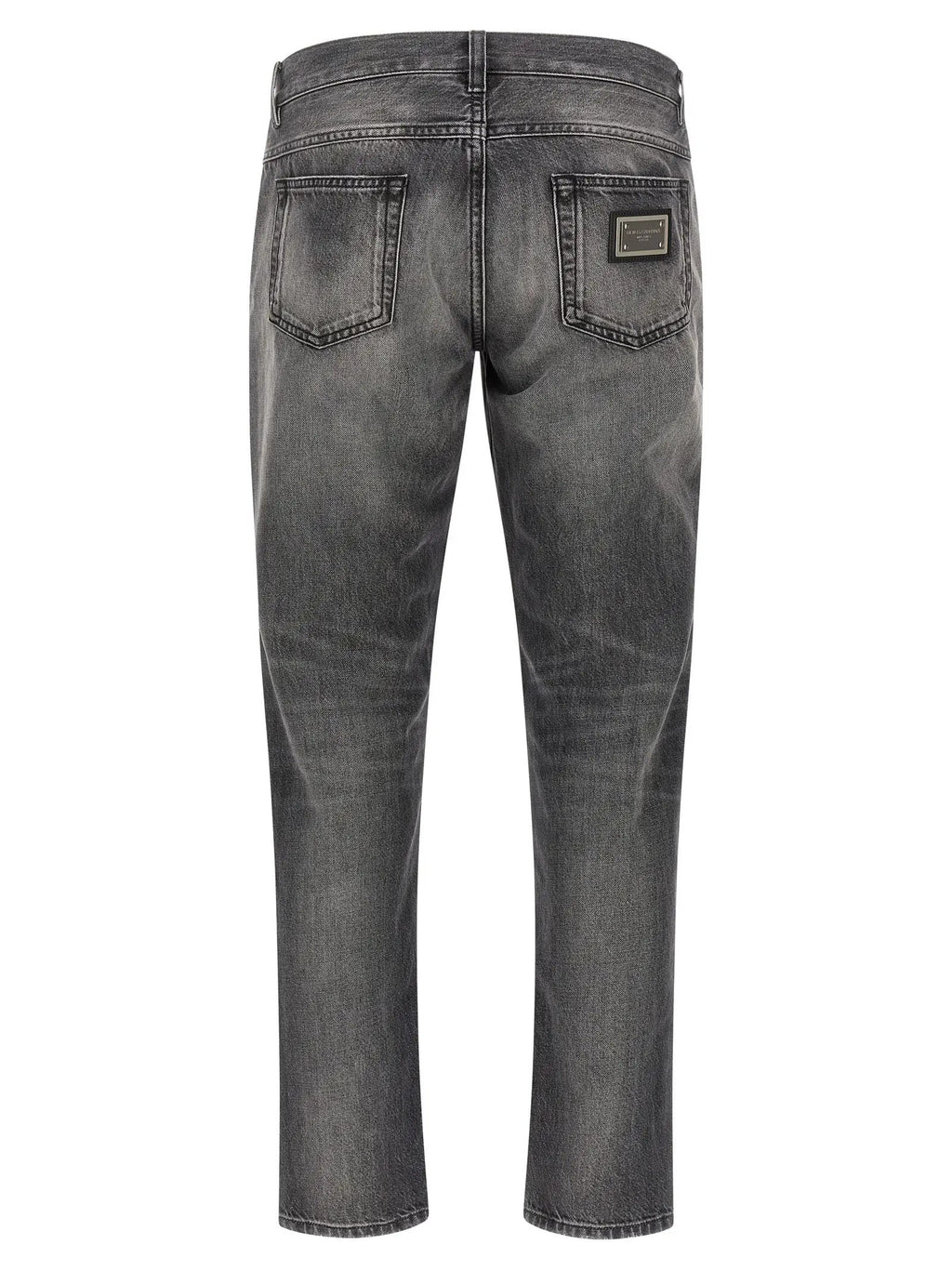 Dolce & Gabbana Jean en denim de coton gris