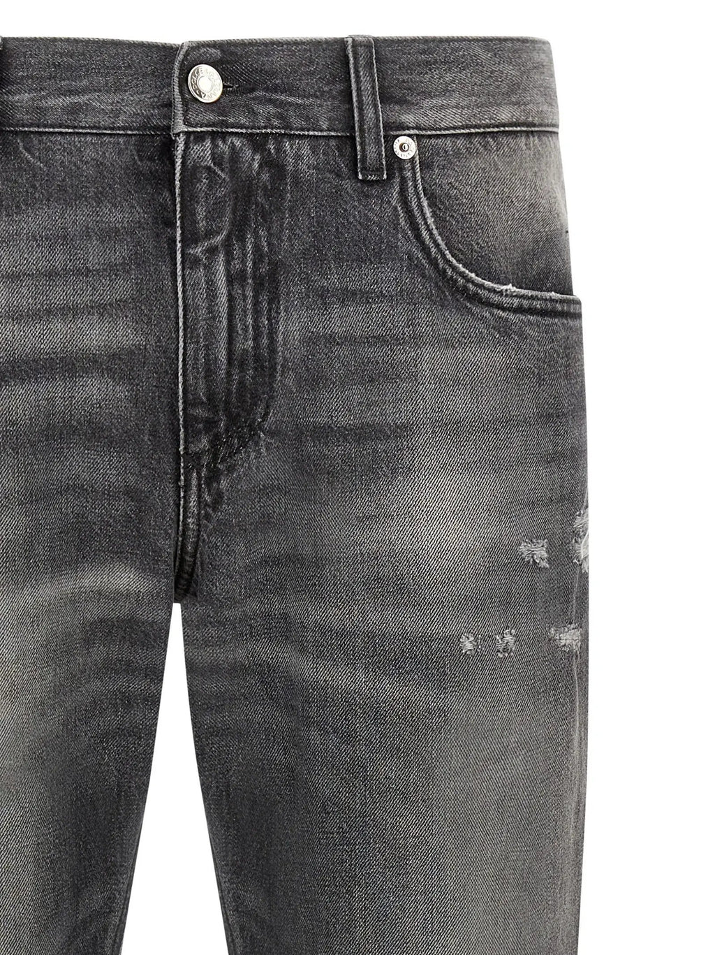 Dolce & Gabbana Jean en denim de coton gris