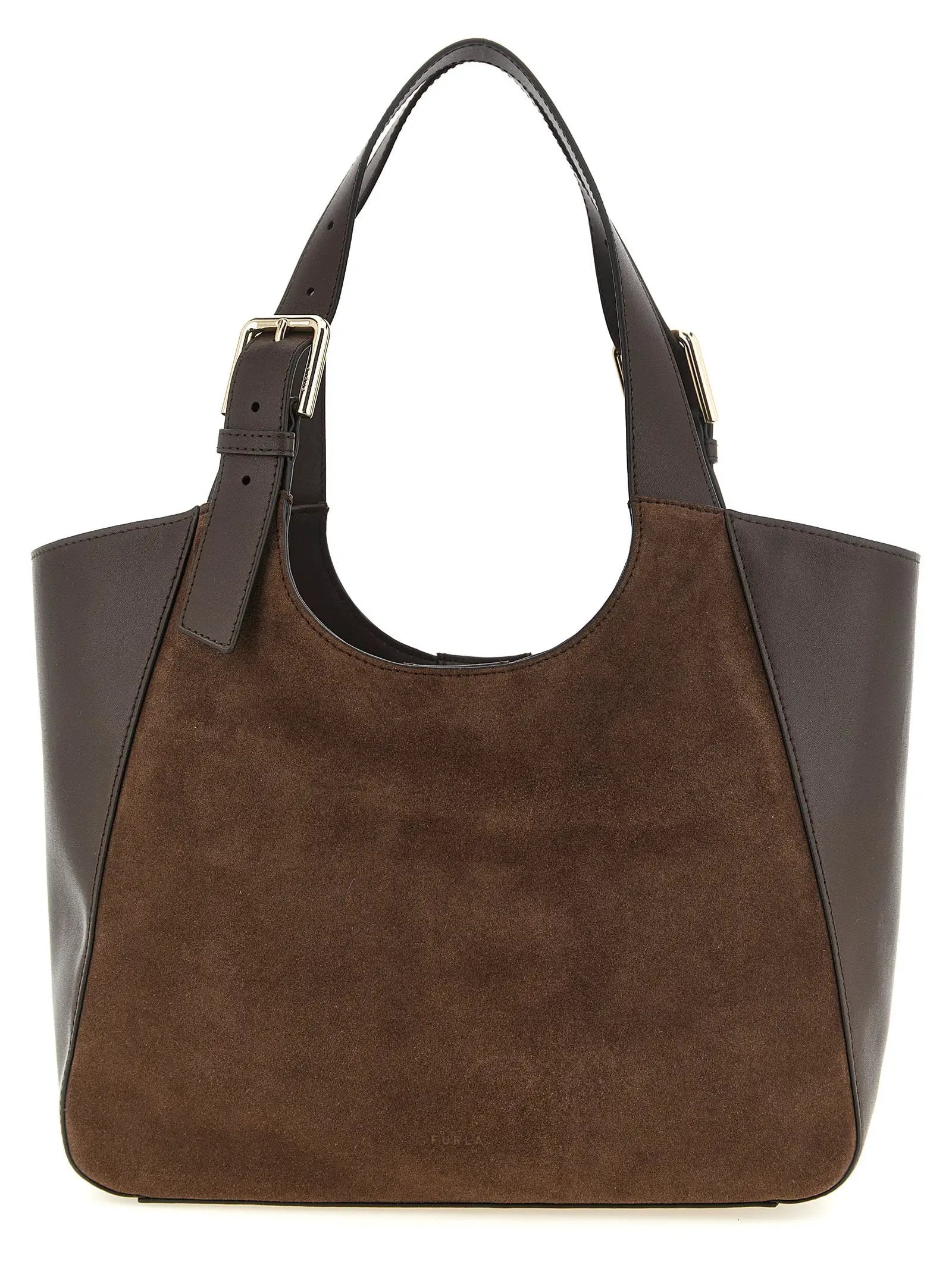 Furla Brown Calfskin Tote Bag