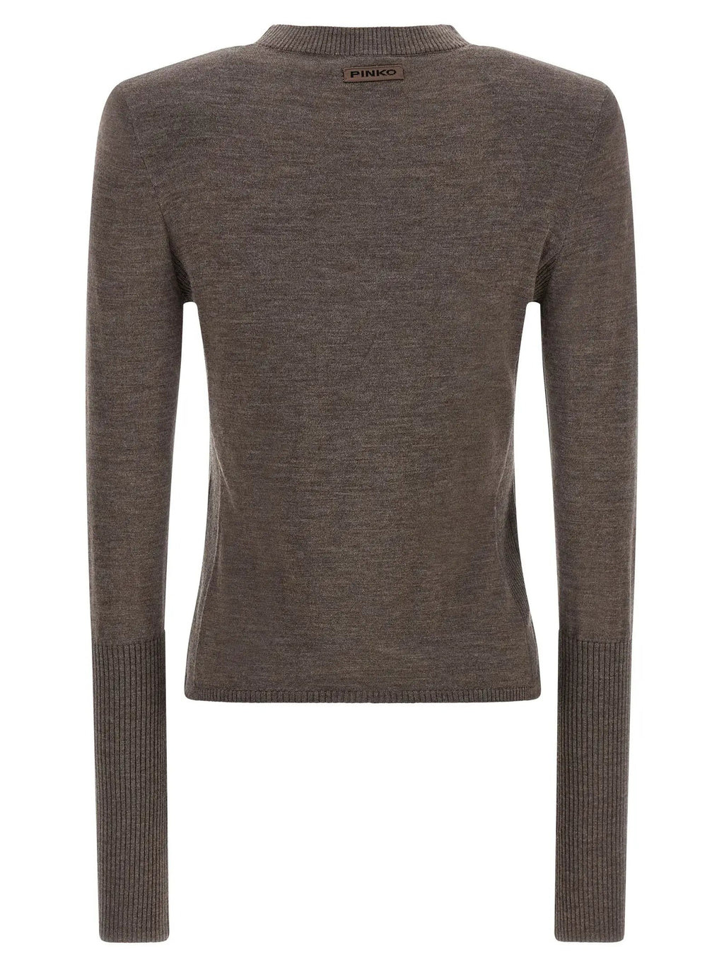 PINKO Brown Wool Cardigan