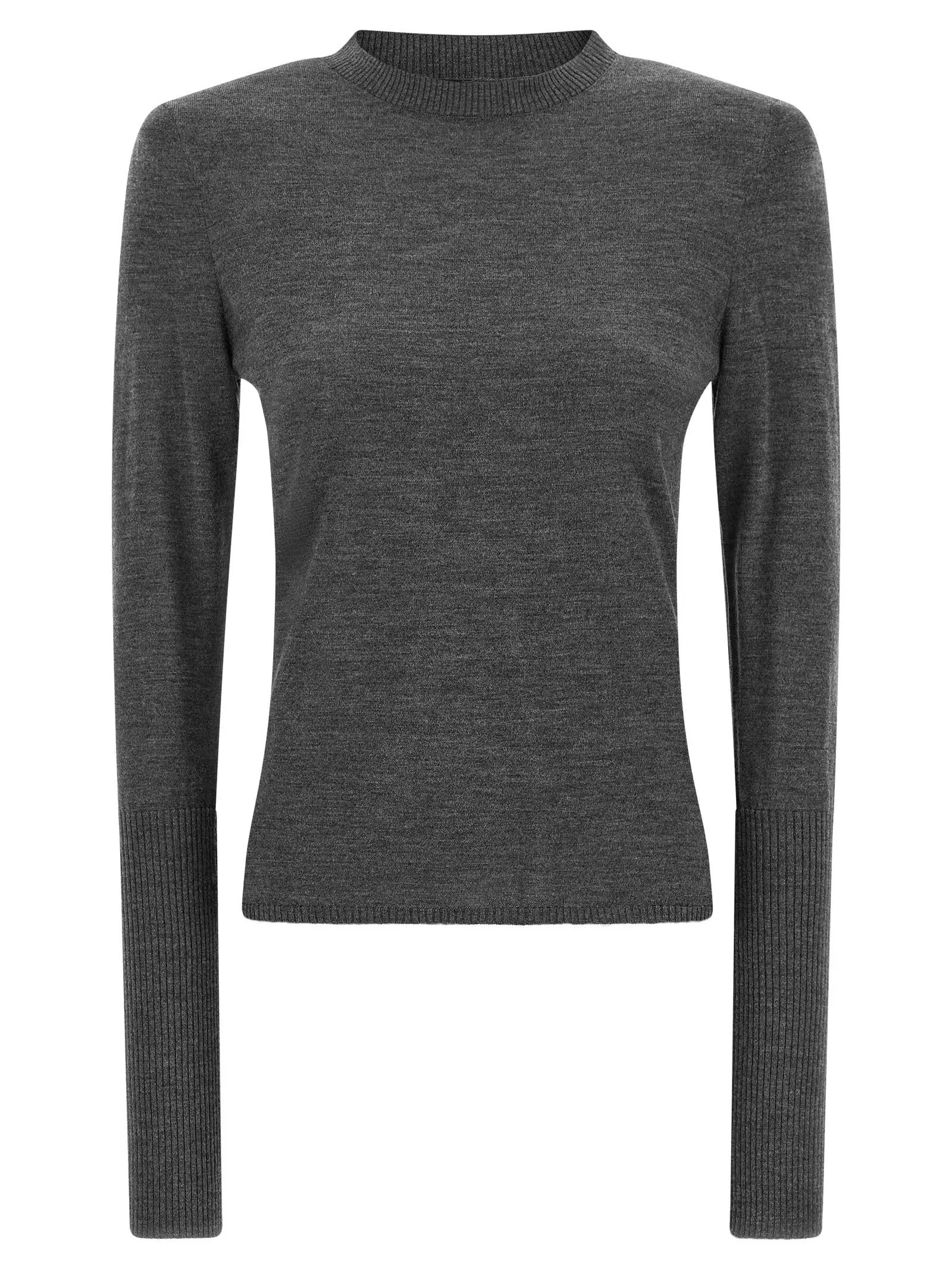 PINKO Gray Wool Cardigan