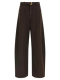 Twinset Brown Cotton High-Waisted Jean