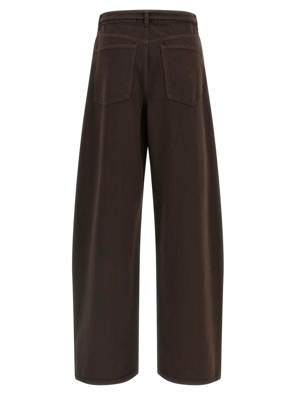 Twinset Brown Cotton High-Waisted Jean