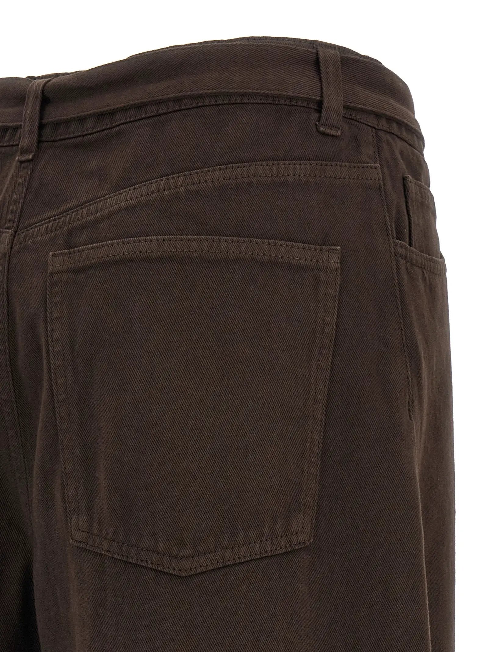Twinset Brown Cotton High-Waisted Jean