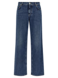 Dolce & Gabbana Blue Cotton Relaxed Fit Jeans