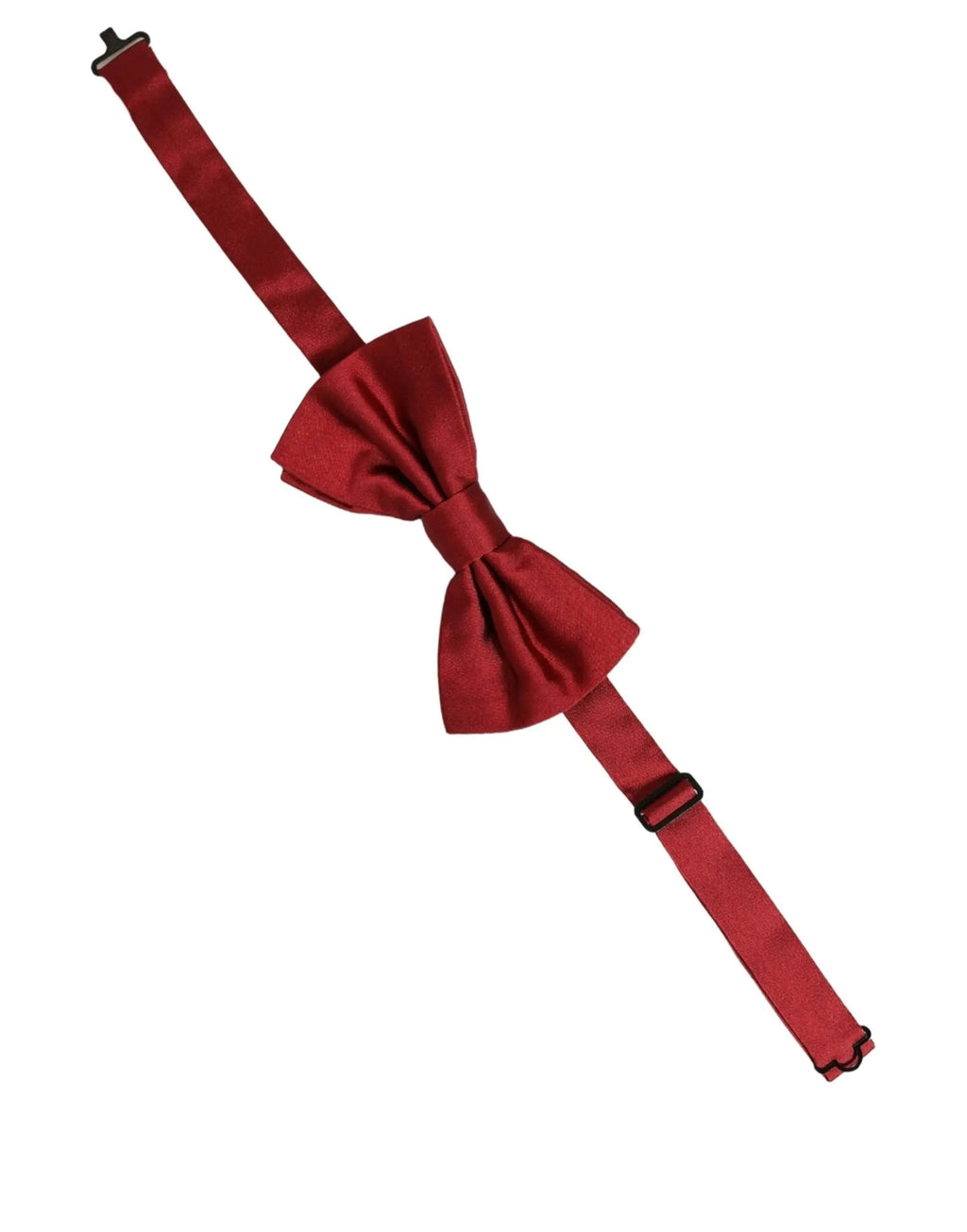 Dolce & Gabbana Men Red 100% Silk Adjustable Neck Papillon Bow Tie