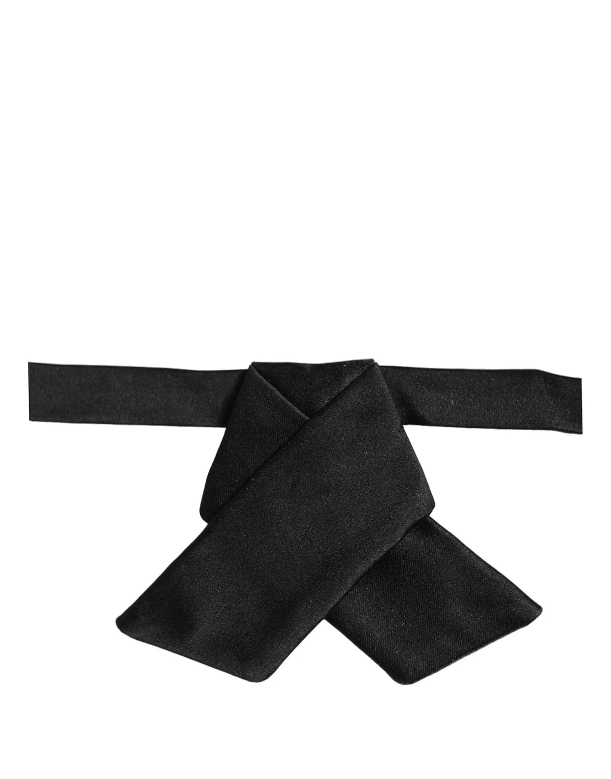 Nœud papillon Dolce & Gabbana pour homme noir 100 % soie réglable
