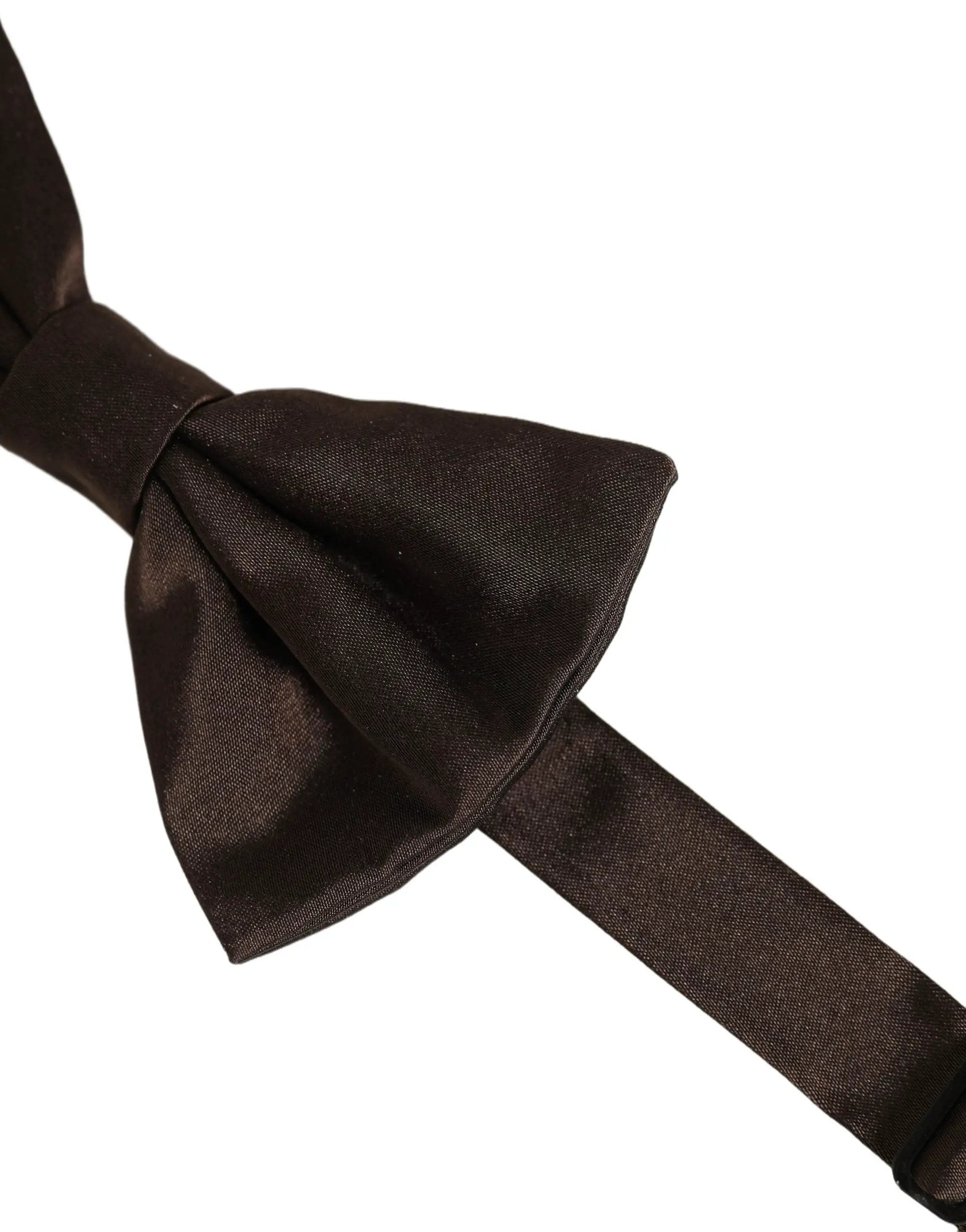 Dolce & Gabbana Homme Papillon Ajustable Marron 100% Soie