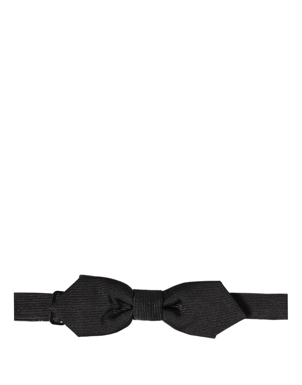 Dolce & Gabbana Men Black 100% Silk Adjustable Neck Papillon Bow Tie
