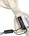 Dolce & Gabbana Hommes Blanc 100% Soie Nœud Papillon Réglable
