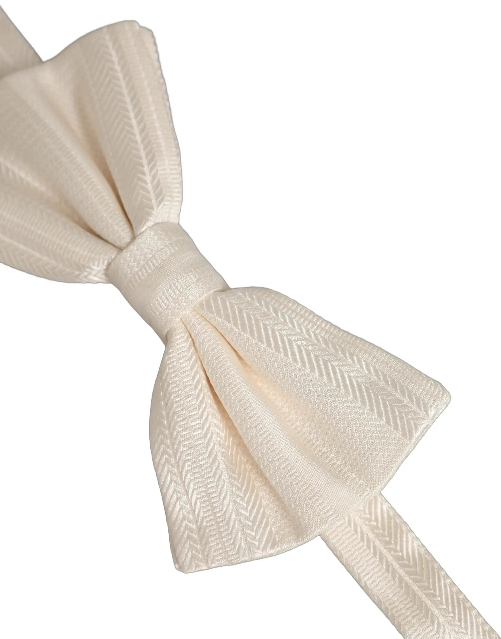 Dolce & Gabbana Hommes Blanc 100% Soie Nœud Papillon Réglable