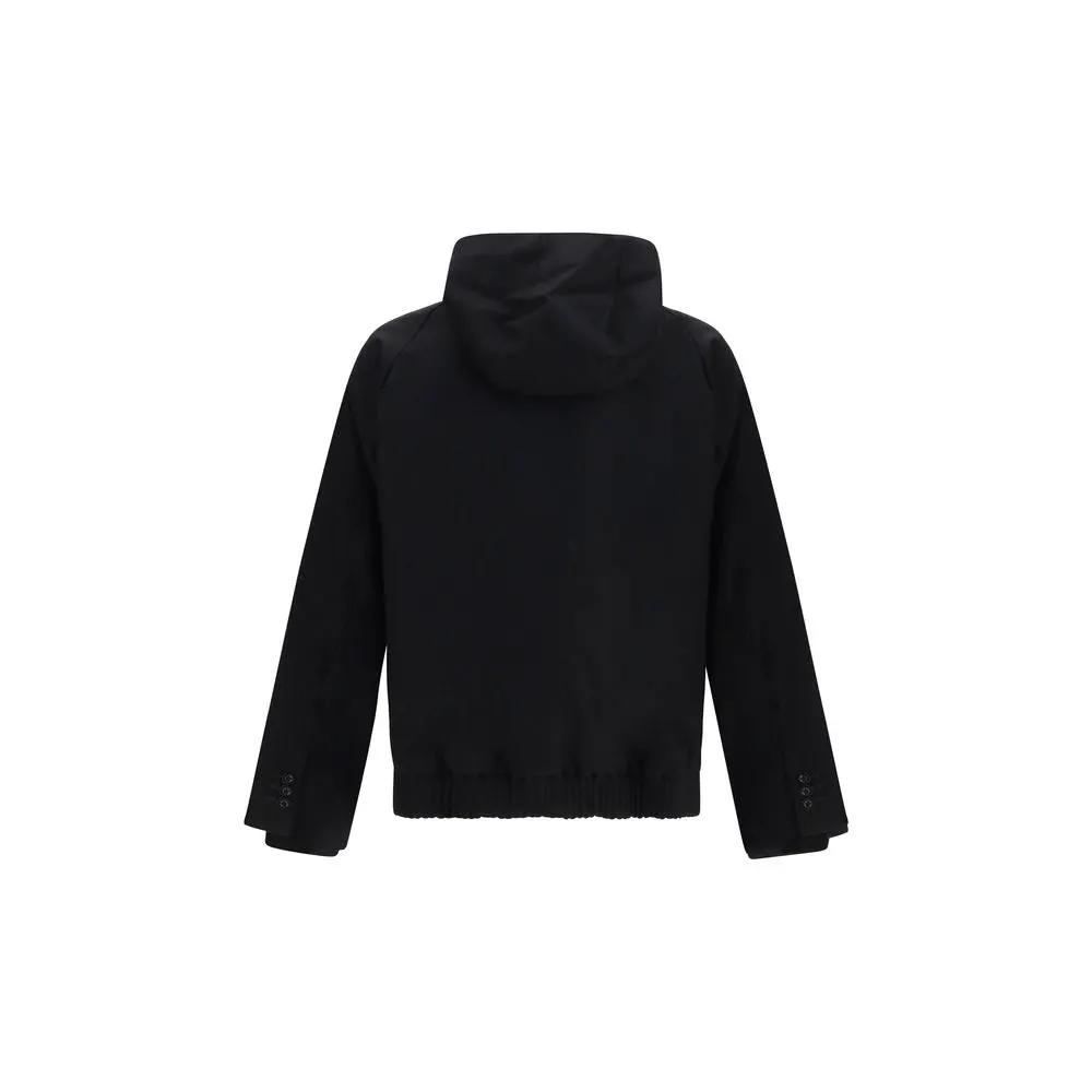 Sacai Black Wool Oves Aries Sweatshirt