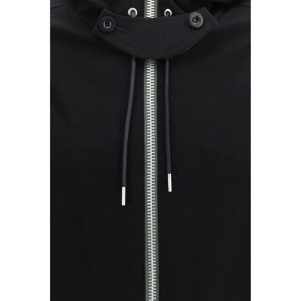 Sacai Black Wool Oves Aries Sweatshirt