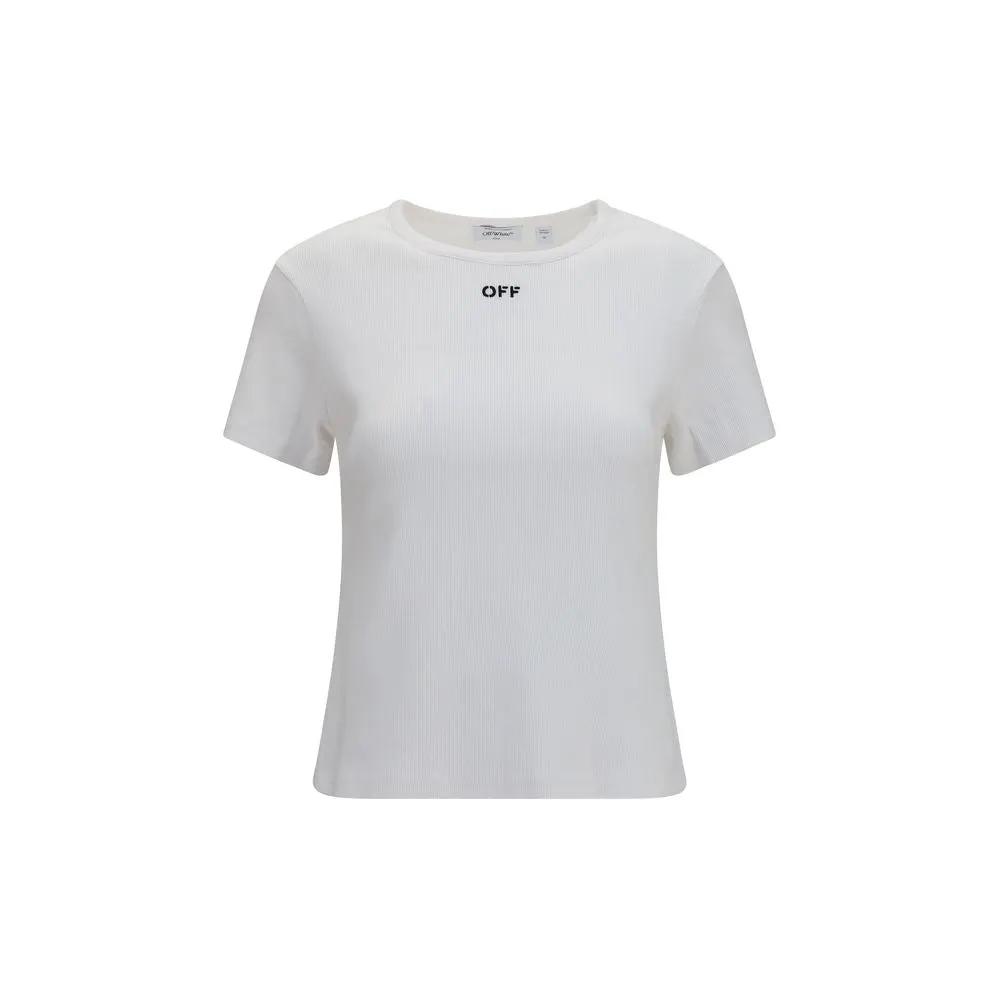 Off-White White Cotton T-Shirt