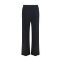 Khaite Black Polyester Casual Pants