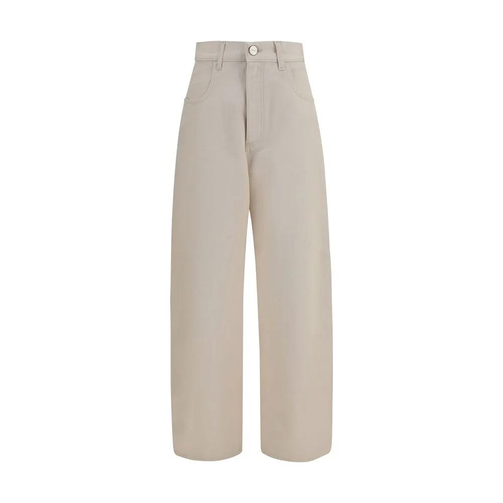 Rohe Beige Cotton Straight-Leg Jeans