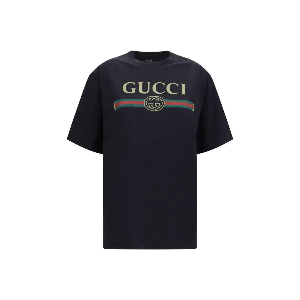 T-shirt Gucci en coton noir