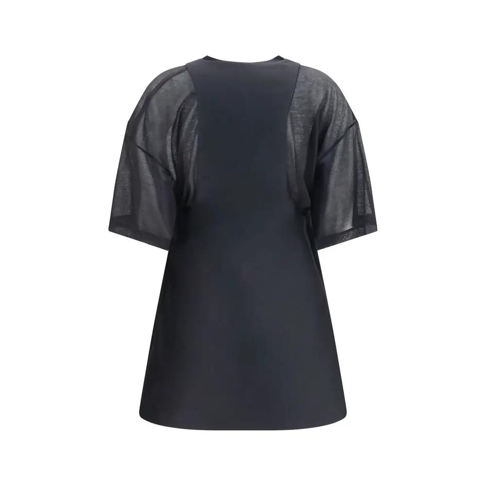 Balenciaga Black Wool Oves Aries Casual Dress