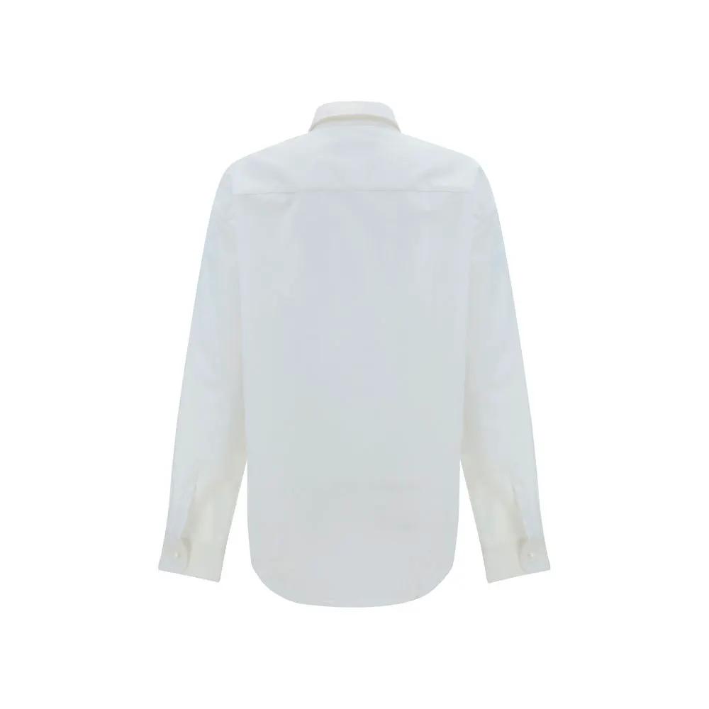 Chemise habillée en coton blanc Ami Paris