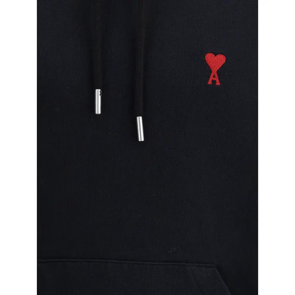 Ami Paris Black Cotton Sweatshirt