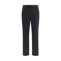 PT Torino Black Wool Oves Aries Casual Pants