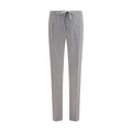 PT Torino Gray Wool Oves Aries Casual Pants