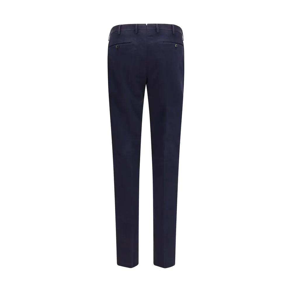 PT Torino Blue Elastane Casual Pants