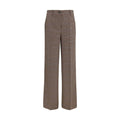 P.A.R.O.S.H. Brown Wool Oves Aries Casual Pants