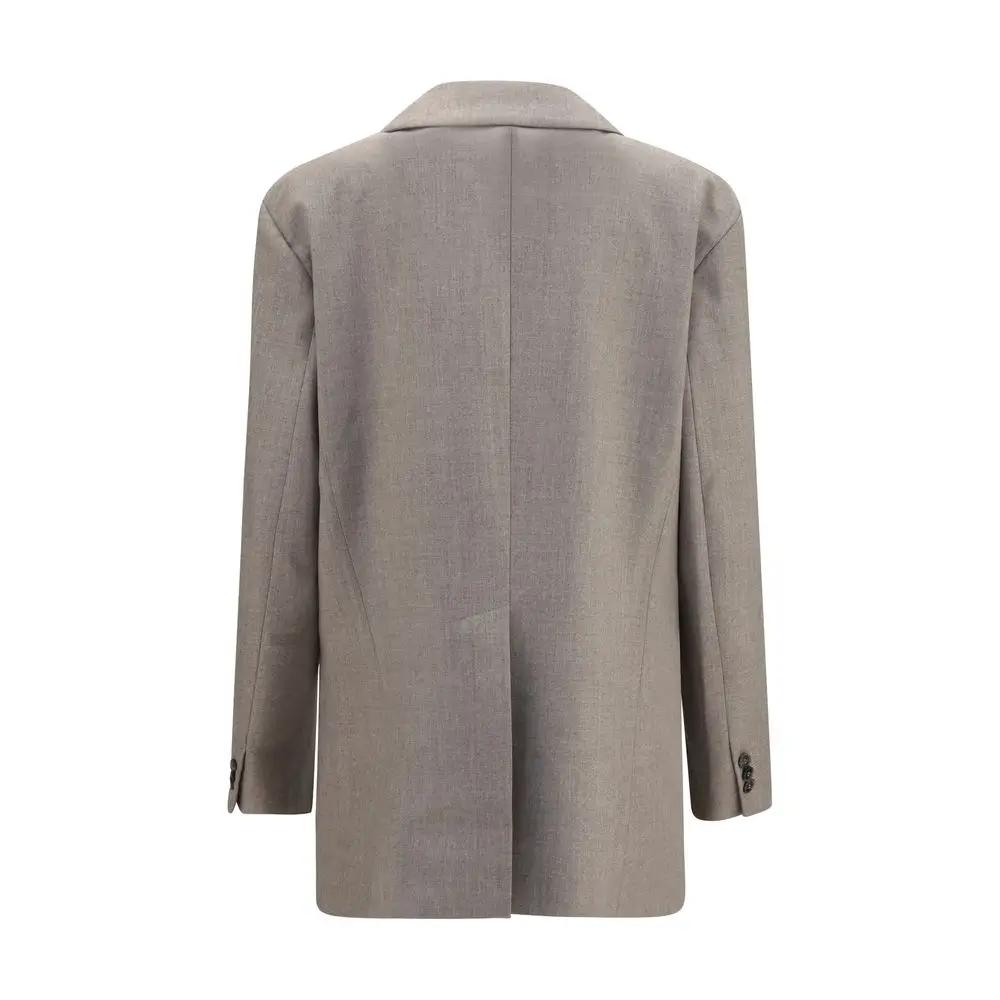 P.A.R.O.S.H. Beige Wool Oves Aries Blazer
