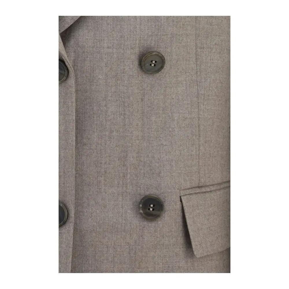 P.A.R.O.S.H. Beige Wool Oves Aries Blazer