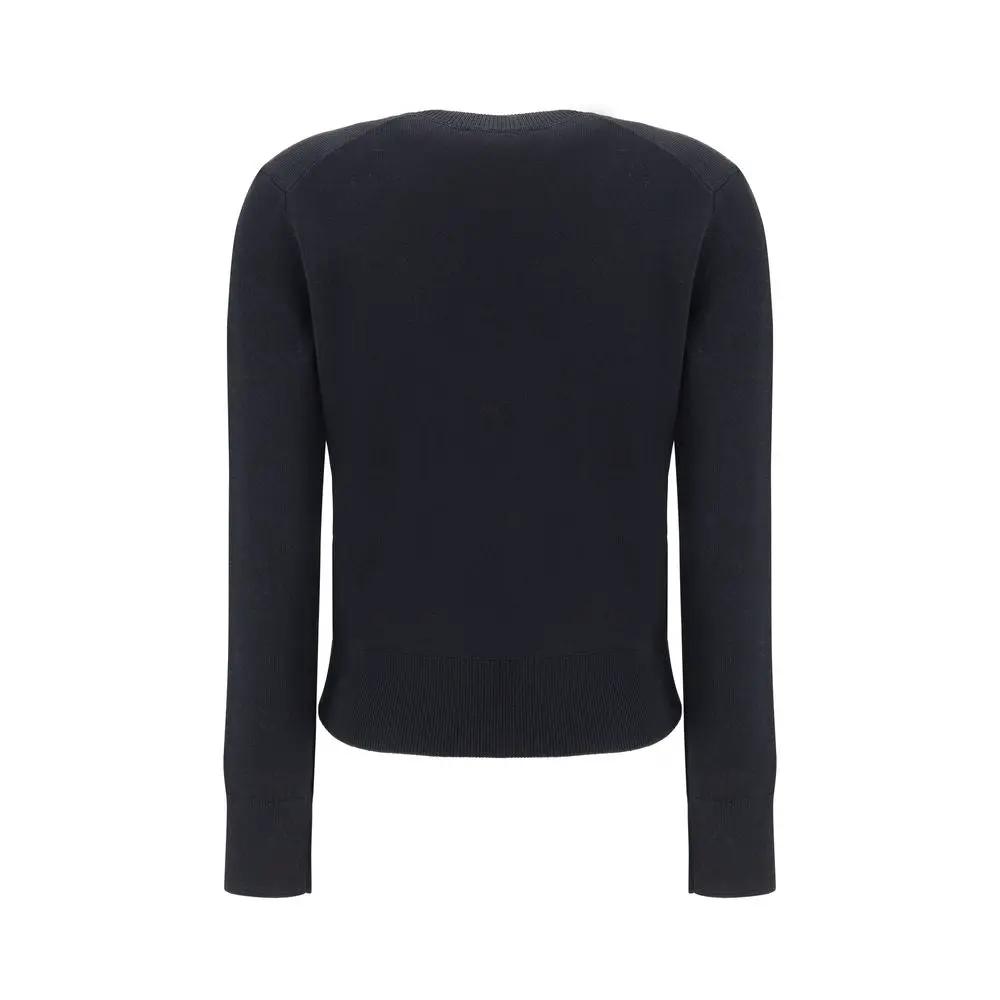 Ami Paris Black Wool Oves Aries Sweatshirt