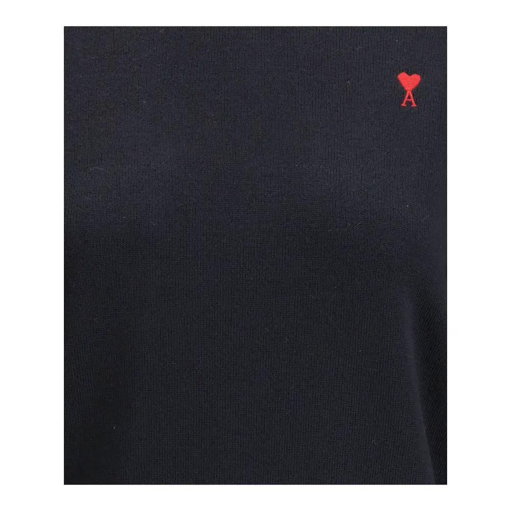 Ami Paris Black Wool Oves Aries Sweatshirt