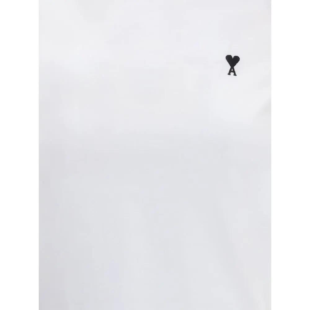 Ami Paris White Cotton T-Shirt