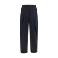 Giorgio Armani Blue Wool Oves Aries Dress Pants
