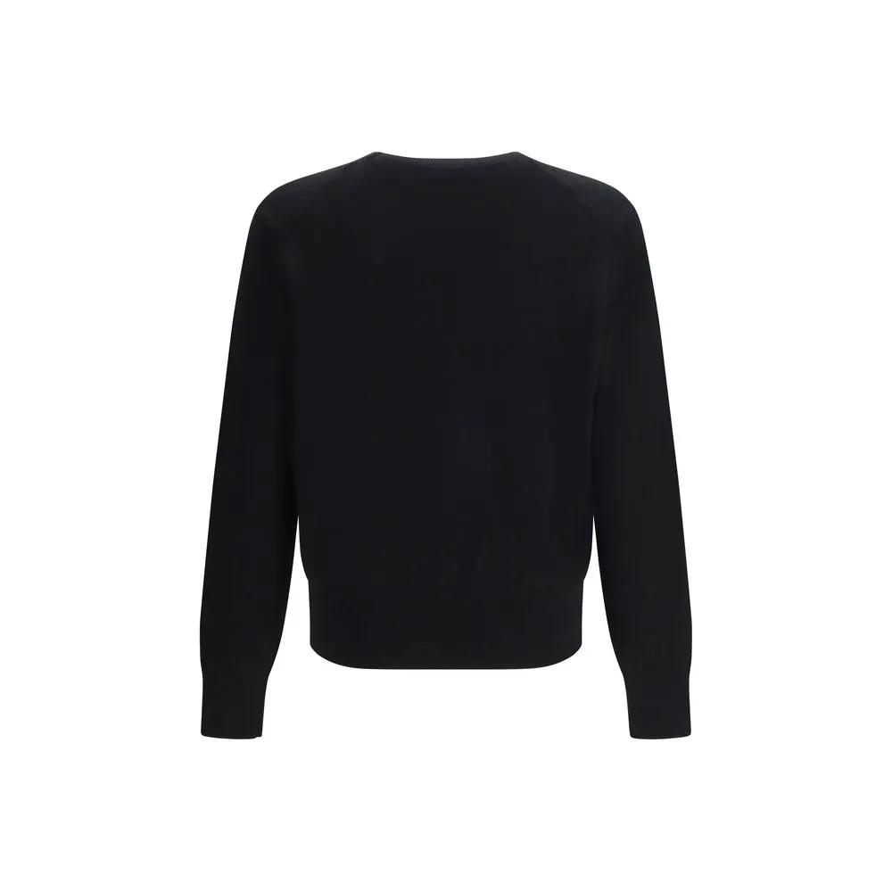 Ami Paris Black Cotton Sweatshirt