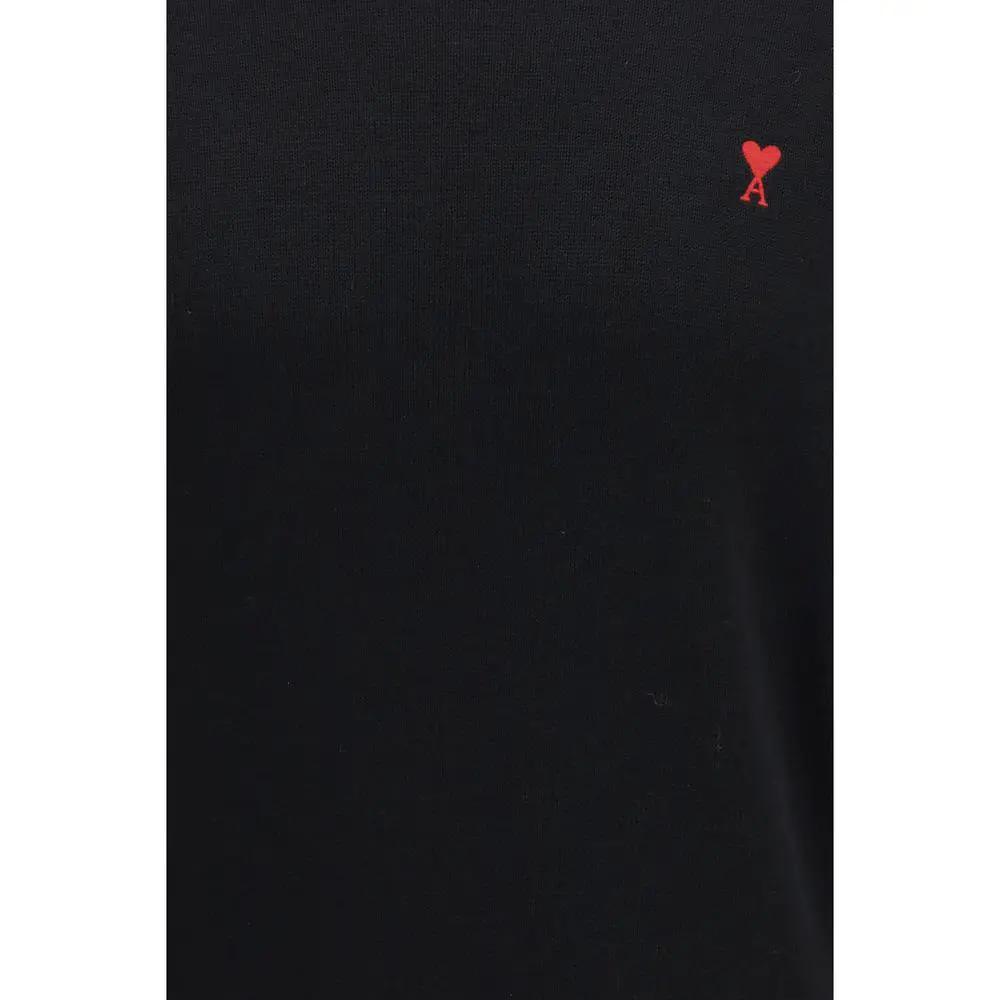 Ami Paris Black Cotton Sweatshirt