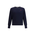 Ami Paris Blue Cotton Sweatshirt