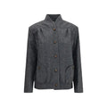 Blazé Milano Gray Wool Oves Aries Shell Jacket
