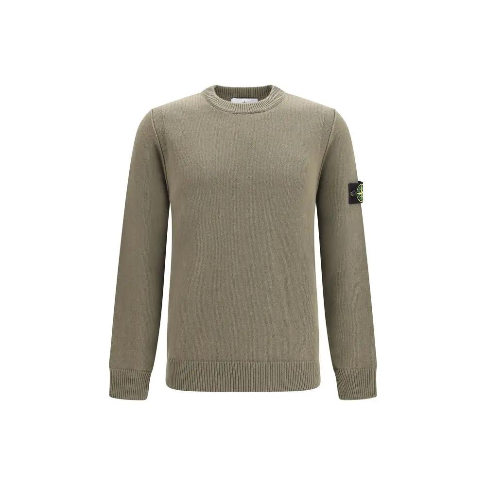 Stone Island Bicolor Cotton Sweatshirt