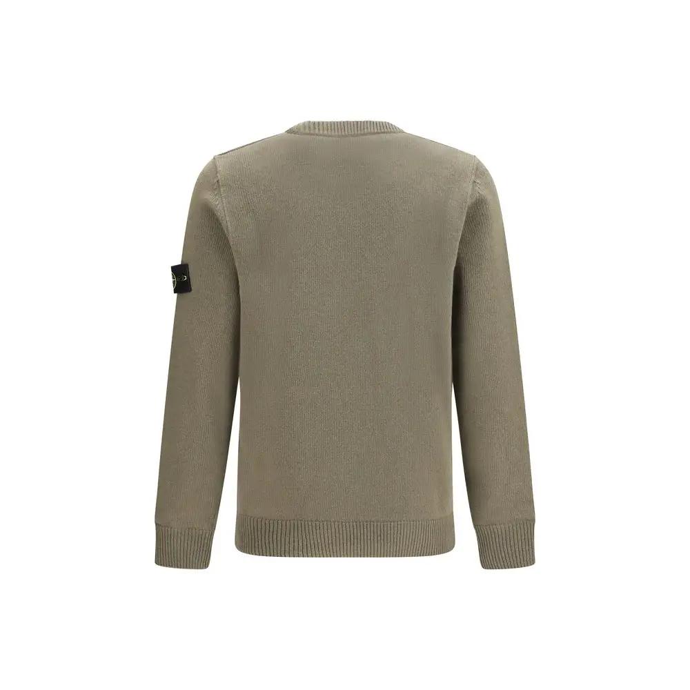 Stone Island Bicolor Cotton Sweatshirt