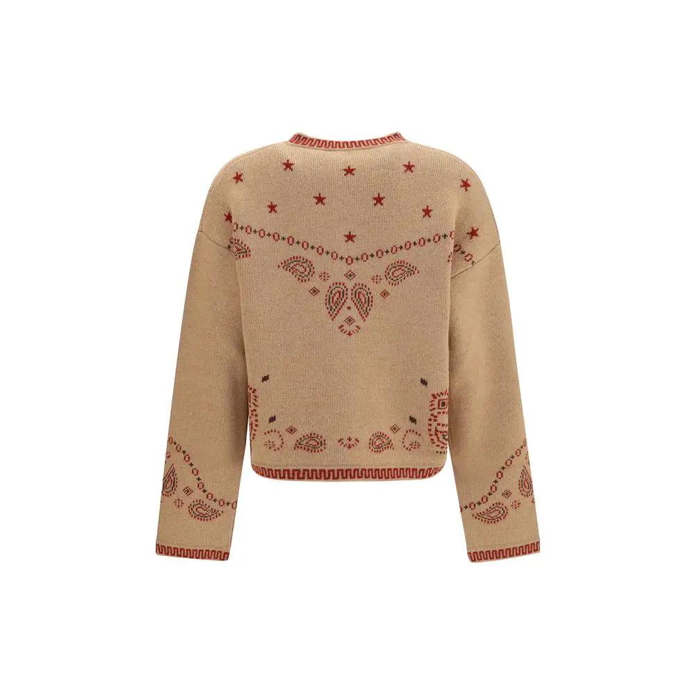 Alanui Brown Wool Oves Aries Full-Length Jacket