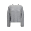 Fabiana Filippi Gray Cashmere Sweatshirt
