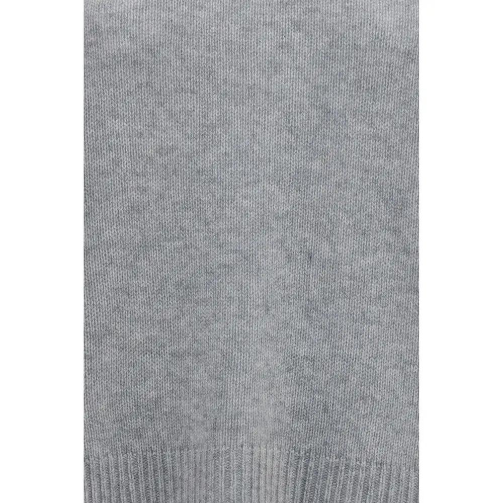 Fabiana Filippi Gray Cashmere Sweatshirt