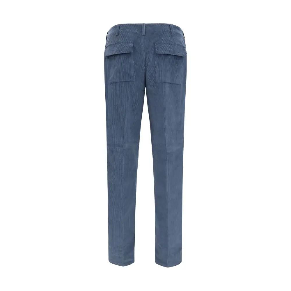 Pantalon décontracté Etro en coton bleu