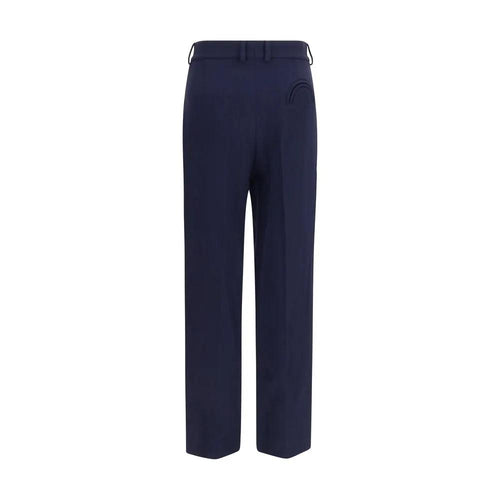Pantalon Oves Aries en laine bleue Blazé Milano